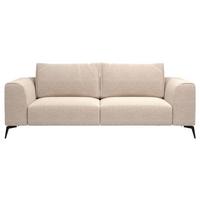 3-sitzer-sofa Seul - Beige/Schwarz, Design, Holz/Textil (246/87/88cm) - MID.YOU