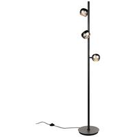 LED-Stehleuchte 444410307 Orbit - Schwarz/Nickelfarben, Design, Metall (25/150cm) - Trio Leuchten