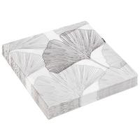 Ubrousky Kai, 20 ks/bal. - bílá/černá, papír