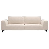 Čtyřmístná pohovka SEUL, krémová - černá/krémová, Design, kov/dřevo (302/87/88cm) - MID.YOU