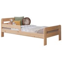 Bett Bennet Naturfarben Inkl. Matratze, Rollrost, 90x200 Cm - Naturfarben, MODERN, Holz/Textil (90/200cm) - MID.YOU