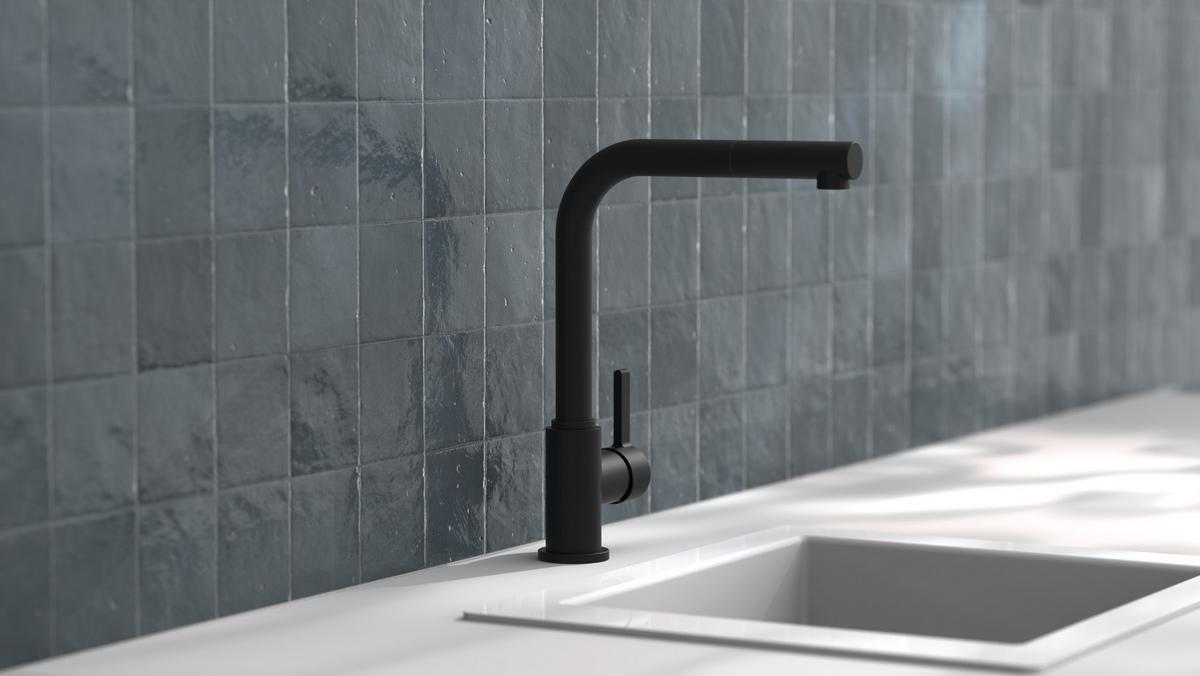 KUCHYNSKÁ BATÉRIA SISTANT OSLO - čierna, Basics, kov (32cm) - Sistant