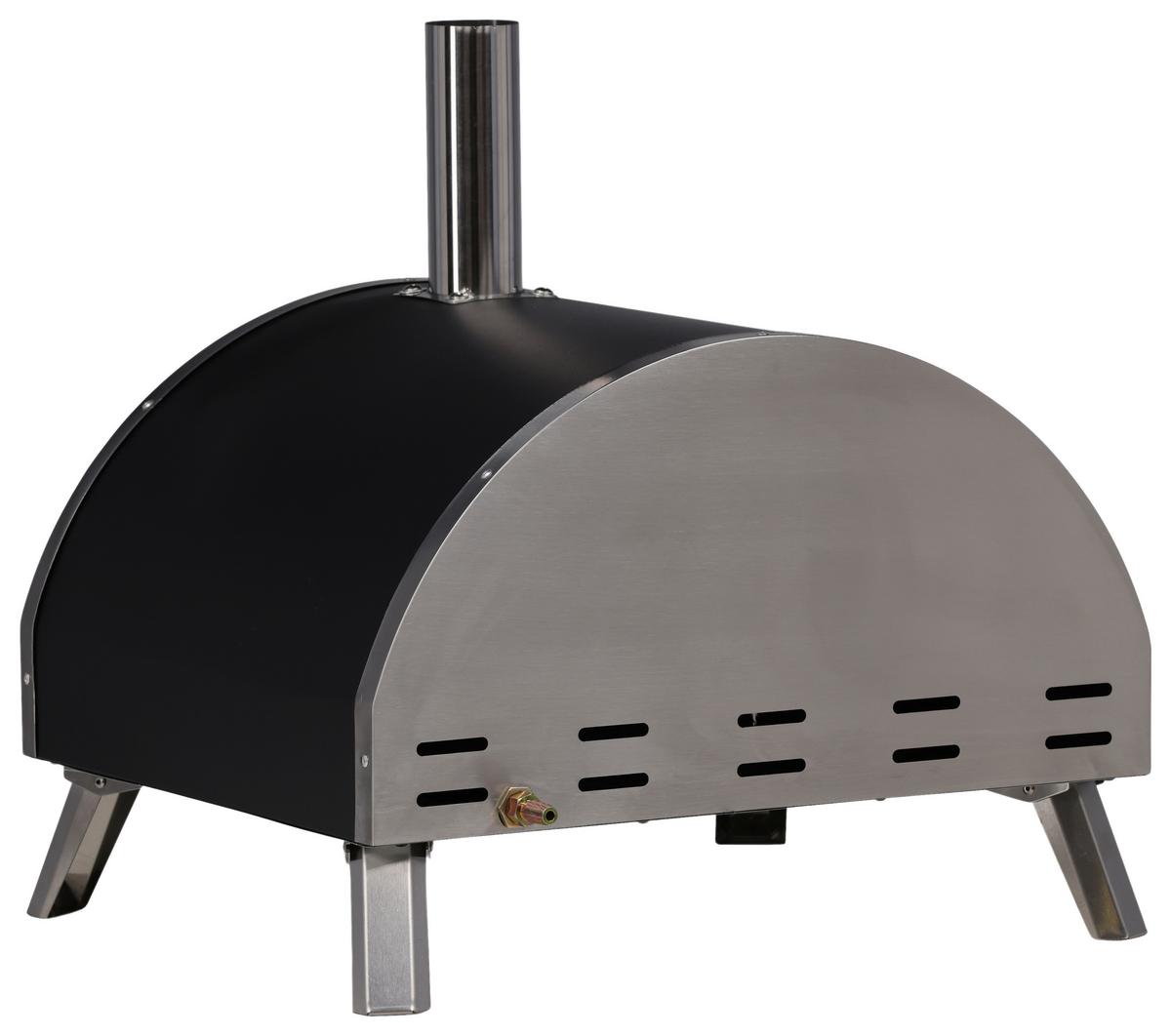 Pizzaofen Kerang Silberfarben - Silberfarben, KONVENTIONELL, Metall (56,3/56,5/54cm) - Gardenson