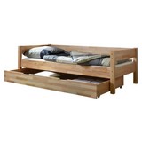 Bett Robby 90x200 cm Buche Massiv - Buchefarben, KONVENTIONELL, Holz (90/200cm) - Carryhome