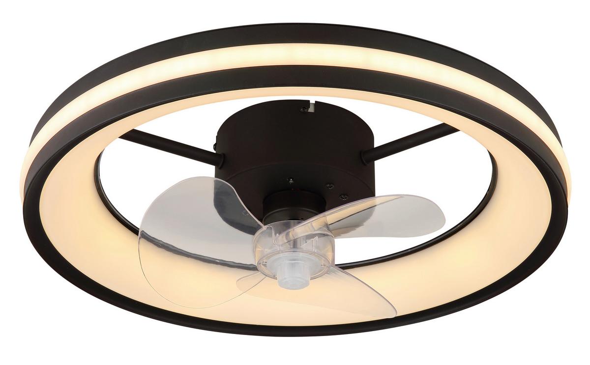 Deckenventilator, Rgb Hayla - Klar/Transparent, Basics, Kunststoff/Metall (49,5/15cm)