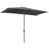 Sonnenschirm Tunis Bxhxt: 150x250x270 Cm Anthrazit - Anthrazit, Basics, Textil/Metall (150/250/270cm) - Schneider