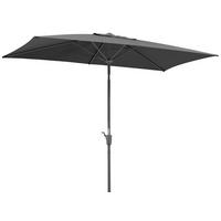 Sonnenschirm Tunis BxHxT: 150x250x270 cm Anthrazit - Anthrazit, Basics, Textil/Metall (150/250/270cm) - Schneider