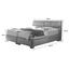 Boxspringbett im Lederlook 180x200cm Vermont, Dunkelgrau - Dunkelgrau/Schwarz, KONVENTIONELL, Holz/Holzwerkstoff (180/200cm) - Carryhome Boxspringbett im Lederlook 180x200cm Vermont, Dunkelgrau - Dunkelgrau/Schwarz, KONVENTIONELL, Holz/Holzwerkstoff (180/200cm) - Carryhome