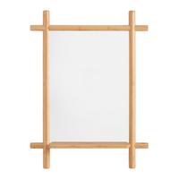 Zrkadlo BONNIE, bambus - prírodná farba, Modern, drevo/kompozitné drevo (55/74/12cm) - Mömax