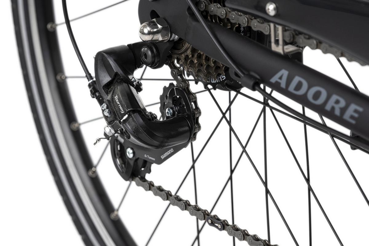 Elektrofahrrad 28 Zoll, 80 Km - Schwarz, MODERN, Metall