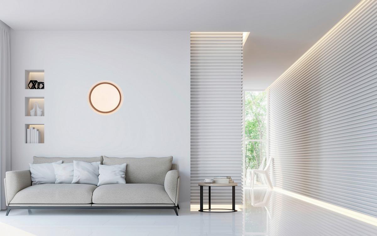 Led-deckenleuchte Kristina Ø 50 Cm M. Montageanleitung - Weiß/Cappuccino, Design, Kunststoff/Metall (50/7cm) - Luca Bessoni