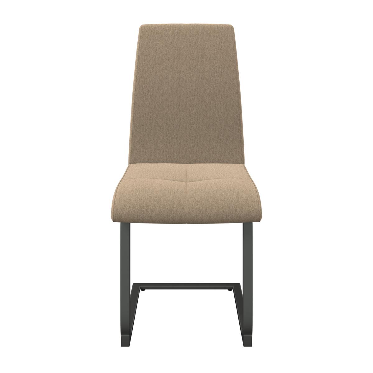 Schwingstuhl Tristan Webstoff beige, B: 41cm - Beige/Schwarz, MODERN, Holz/Textil (41/102/58cm) - James Wood