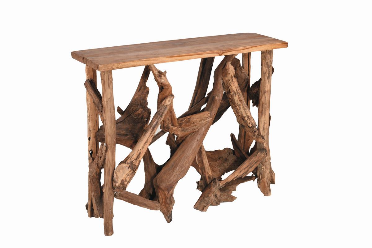 Gartentisch Conso - Braun, Basics, Holz (99/30/81cm) - Gardenson