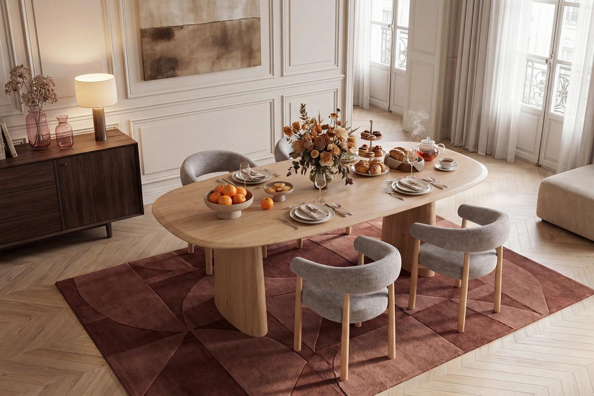 Esstisch Palma Naturfarben L: 180 cm - Naturfarben, MODERN, Holz/Holzwerkstoff (180/100/75cm) - MID.YOU