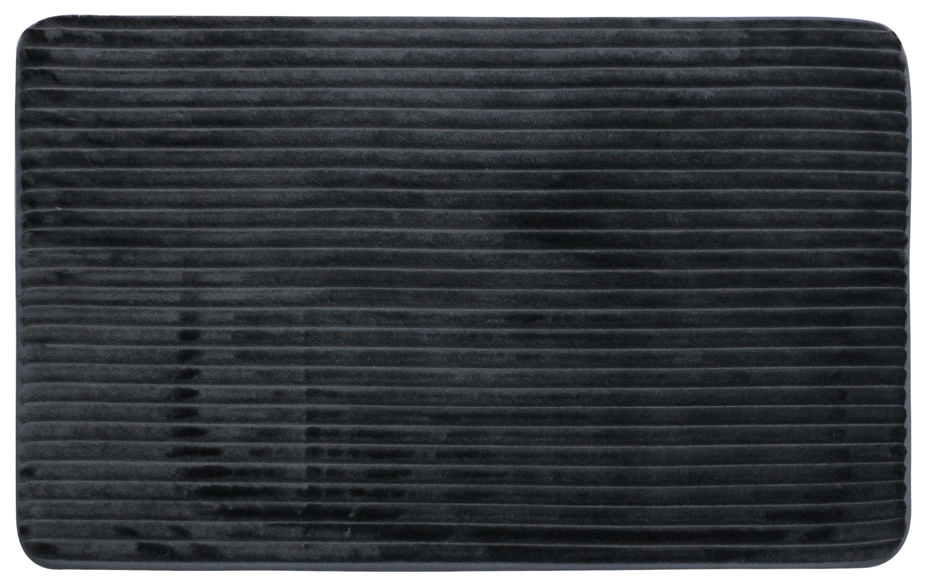 Badematte Pia - Anthrazit, MODERN, Textil (50/80cm) - Luca Bessoni