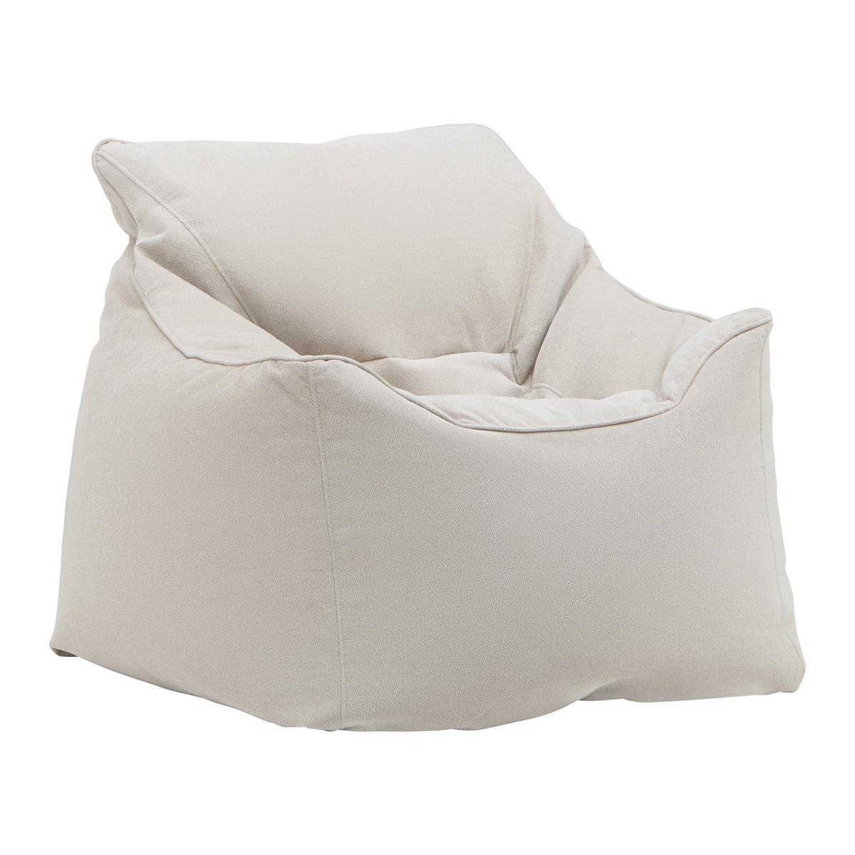 Sedací vak STORVIK, béžová, max. 90 kg - sivobiela/béžová, Modern, textil (100/75/100cm) - Mömax