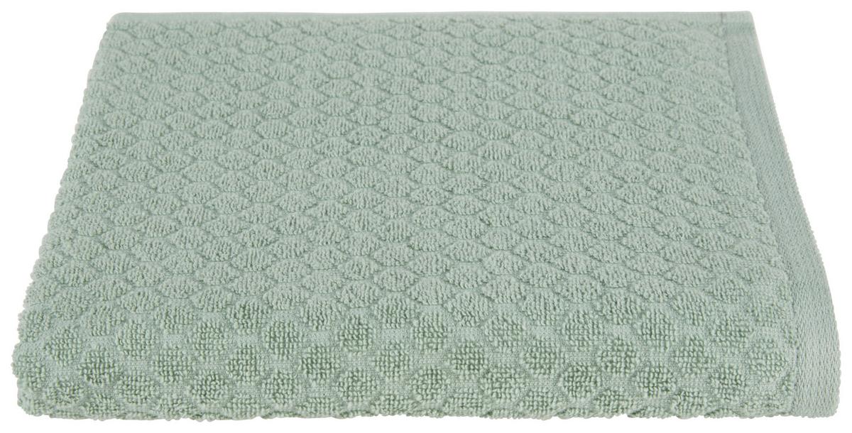 Handtuch Elena Baumwolle 450 G/M2 Mintgrün 50x100 cm - Mintgrün, MODERN, Textil (50/100cm) - Luca Bessoni