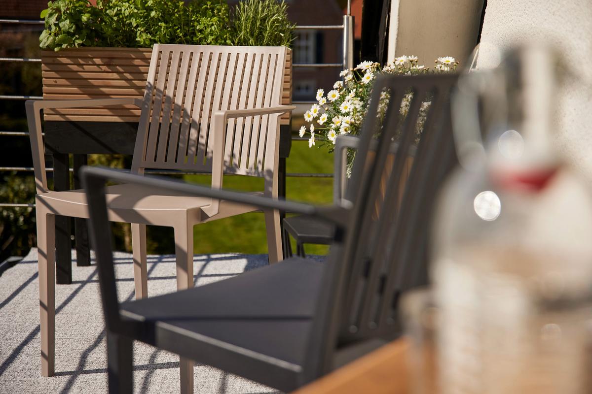 Stapelstuhl T20106 - Anthrazit, Basics, Kunststoff (57/80/56cm) - Siena Garden