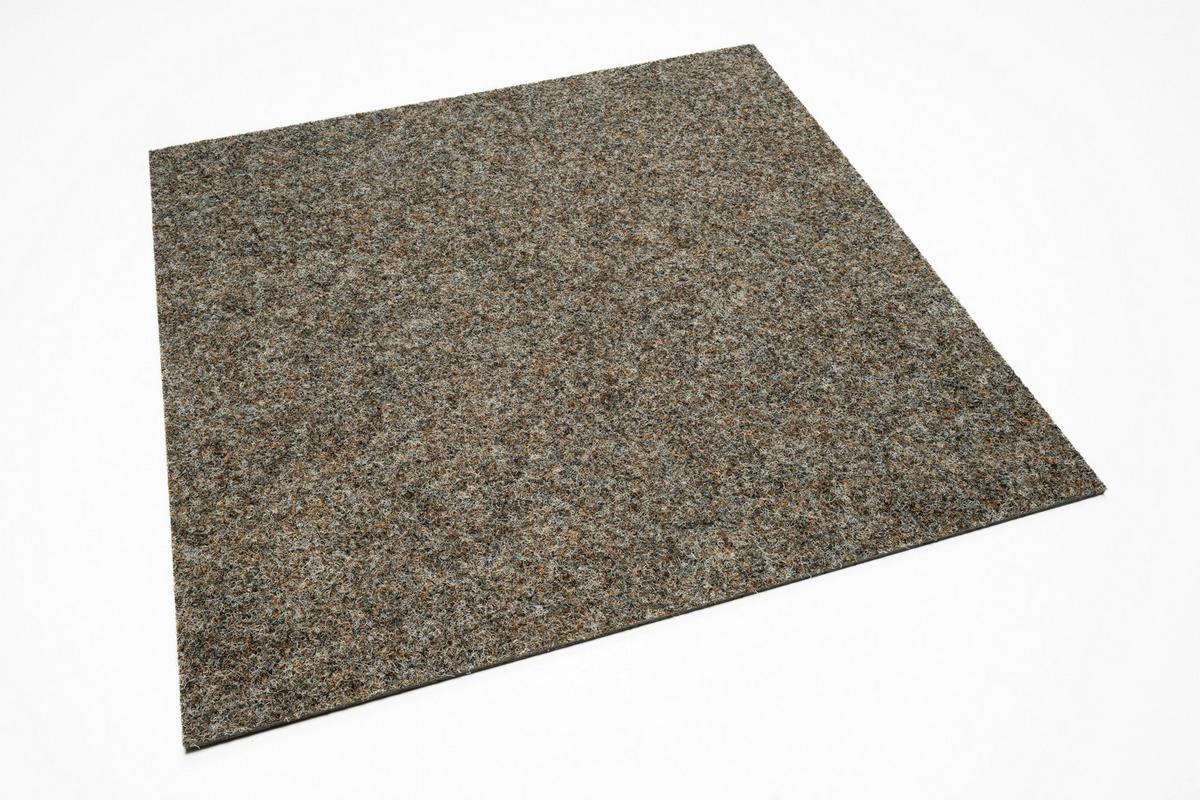 Teppichfliese Braun Dynamic 50x50 cm Florhöhe 6,5 mm - Braun, Basics, Textil (50/50cm)