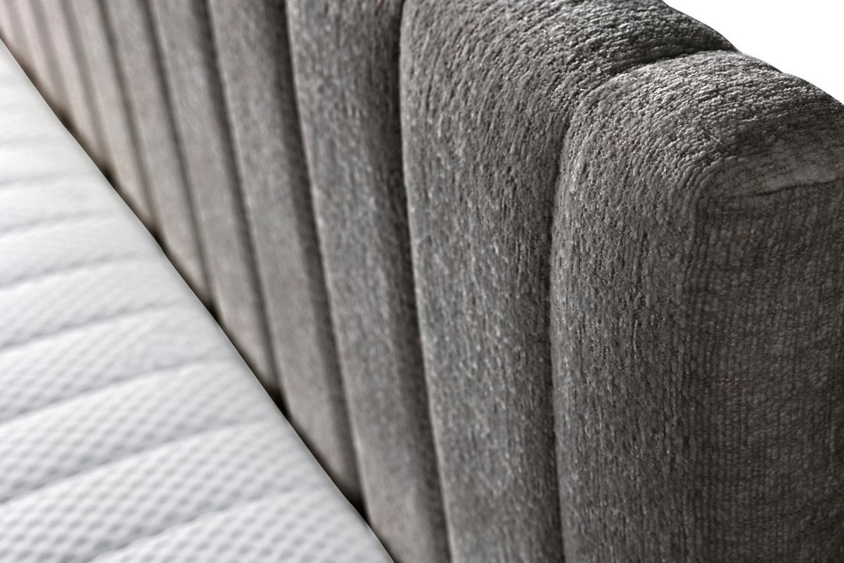 Schlafsofa Roma, Grau B: 212 Cm - Schwarz/Grau, Design, Holz/Holzwerkstoff (212/83/99cm) - MID.YOU