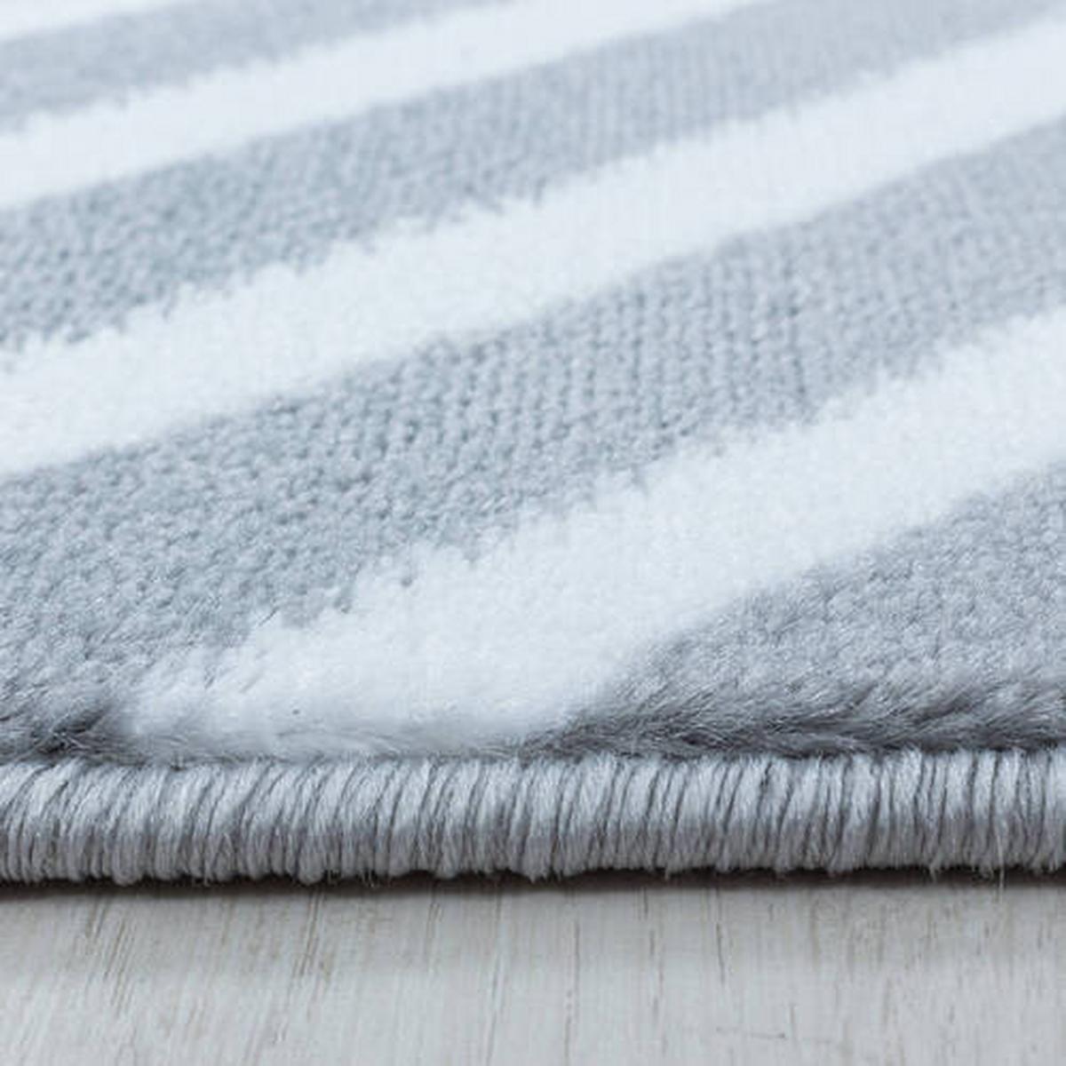 Webteppich Grau Naturfaser Costa 240x340 cm - Grau, Design, Textil (240/340cm)