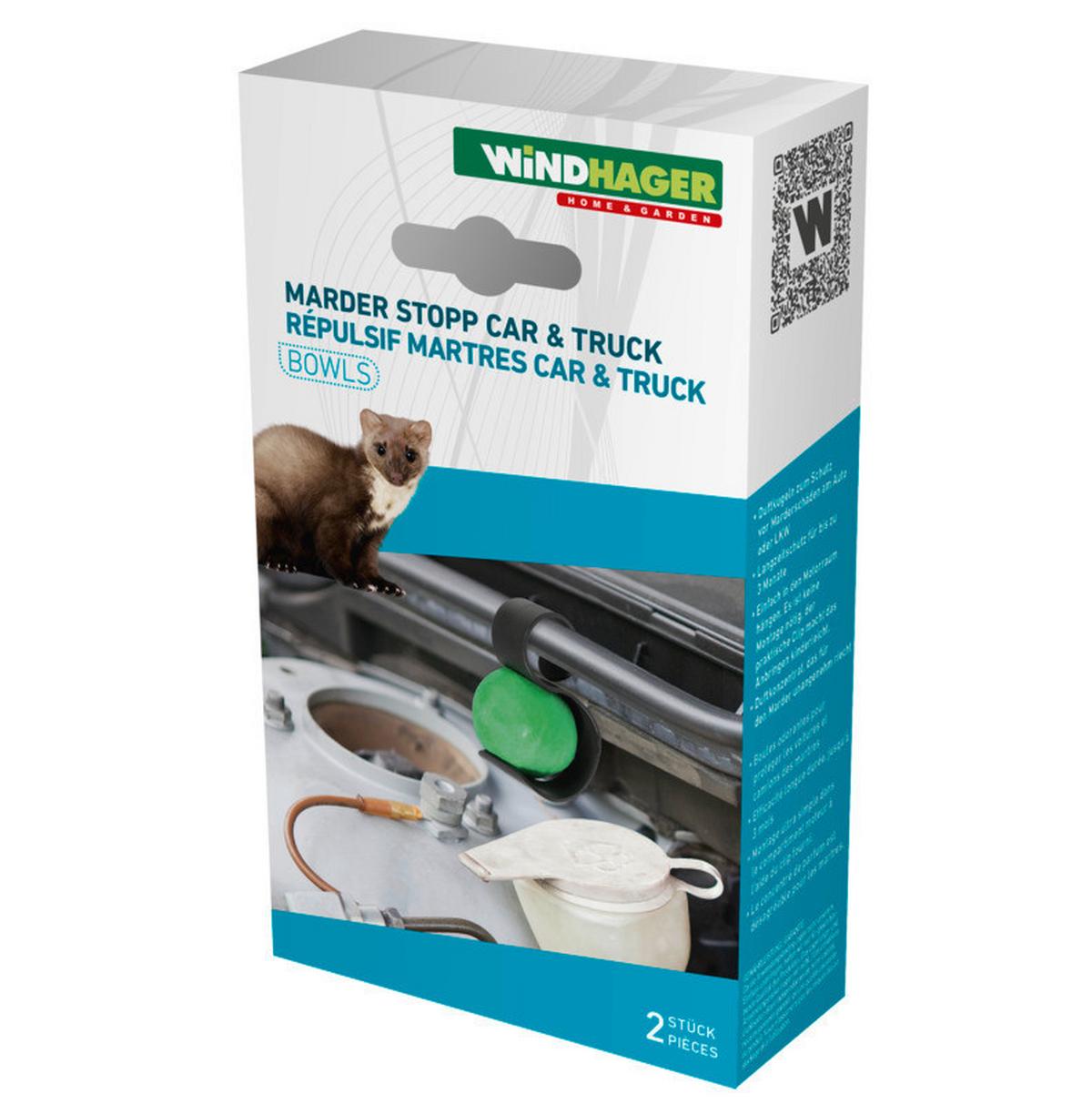 Marder-stopp Marderabwehr Kugeln - Schwarz/Grün, Basics (4/6/3,6cm) - Windhager