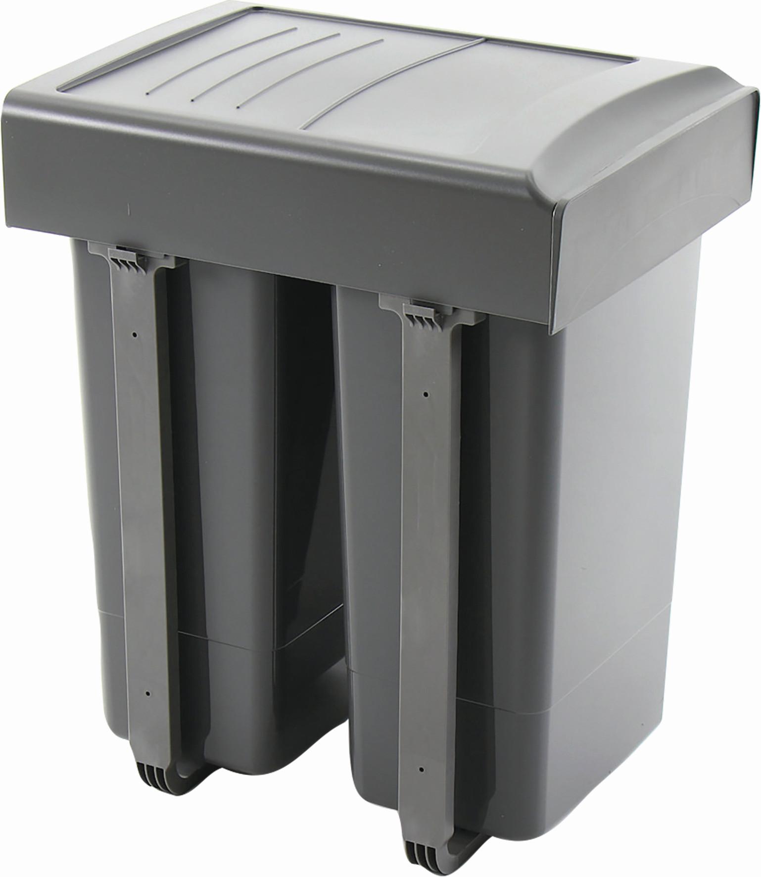 Abfallsammler Ekotech - Grau, Basics, Kunststoff (36/58/48cm)