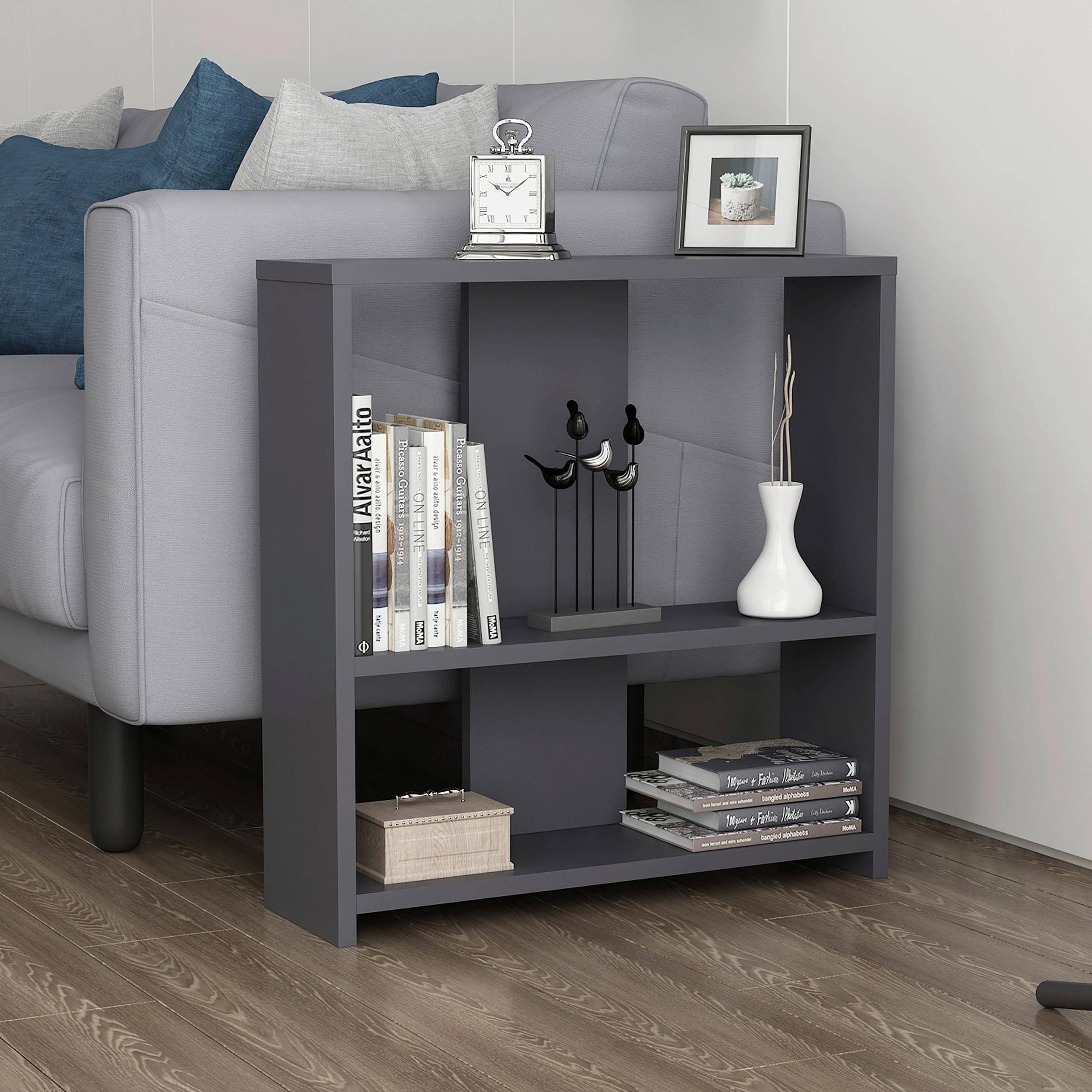 Regal Dosi Standregal - Anthrazit, Design, Holzwerkstoff (60/62/17,6cm) - Livetastic