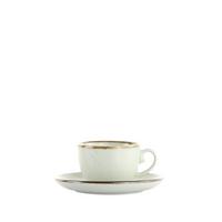 šálka na espresso s tanierikom CAPRI - krémová, Modern, keramika - Mömax