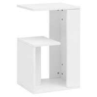 Beistelltisch Mit Ablagefächer Weiß - Weiß, Design, Holzwerkstoff (30/35/61cm) - MID.YOU