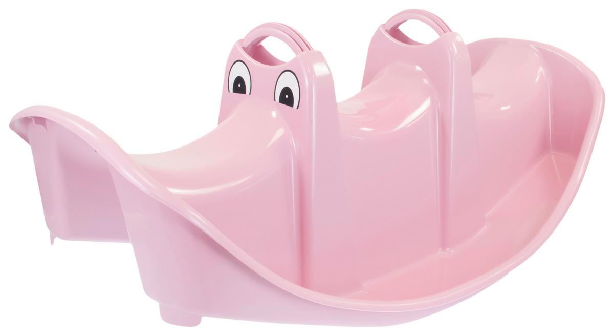 Houpačka BIG ROCKER, š/v/h: 108/42/61cm - světle růžová, Konvenční, plast (108/42/61cm)