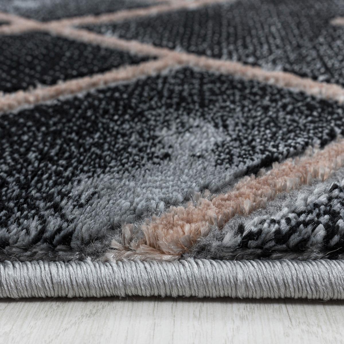 Webteppich Bronze/Schwarz Naturfaser Naxos 140x200 cm - Bronzefarben, Design, Textil (140/200cm)
