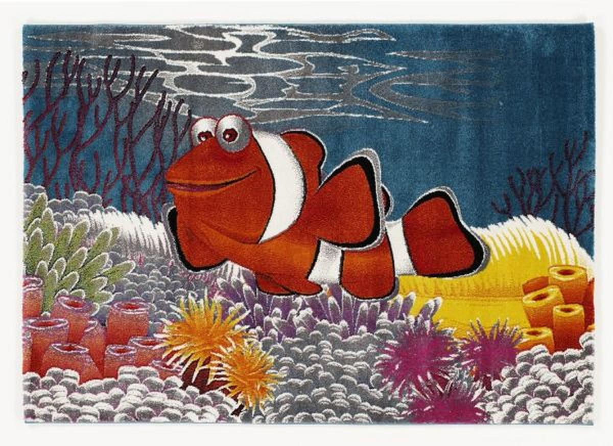 Kinderteppich Fisch Bunt Kidsclub Nemo 80x150 Cm - Multicolor, Basics, Textil (80/150cm)