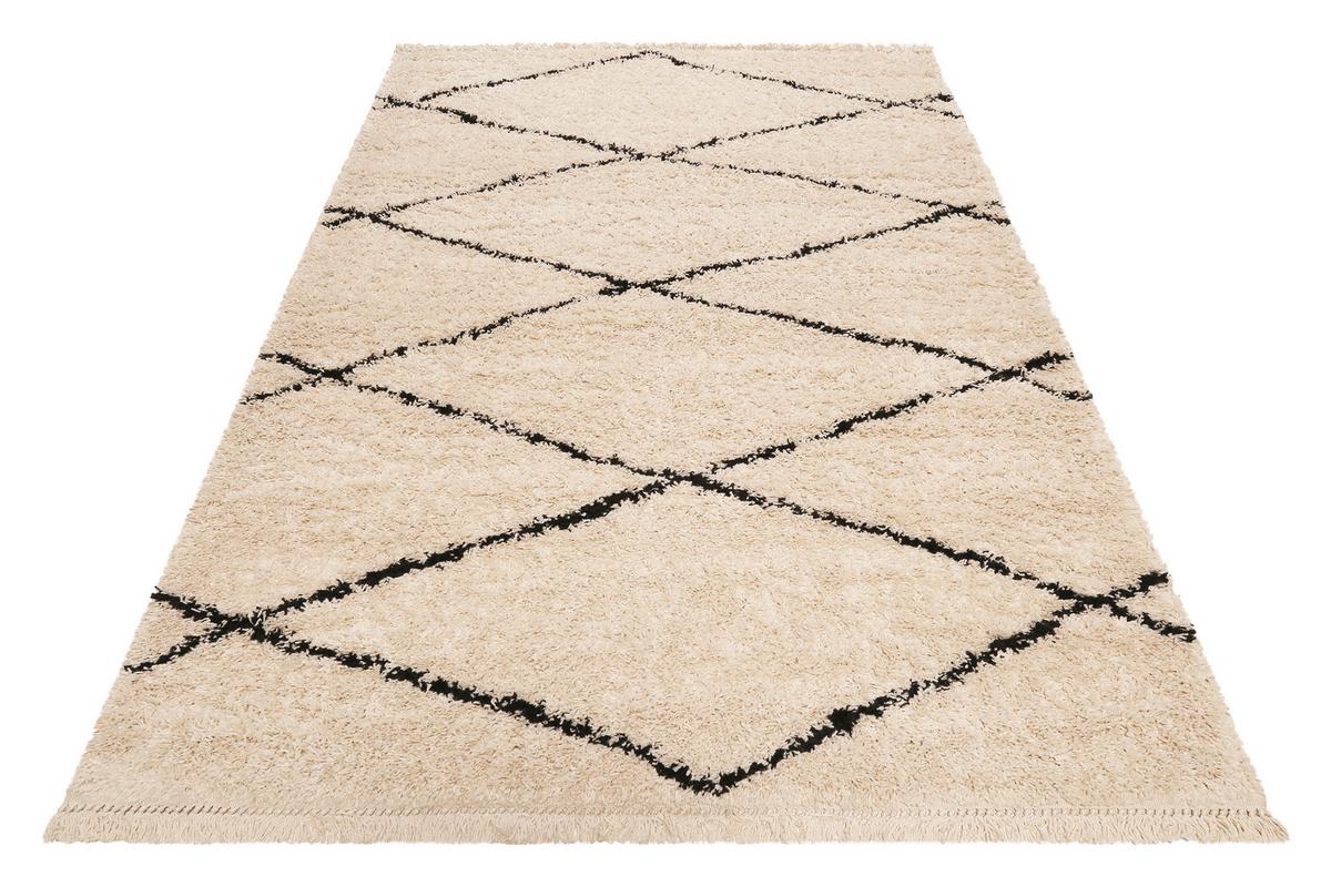 Hochflorteppich Studio One - Beige, Design, Textil (133/200cm) - WECON HOME