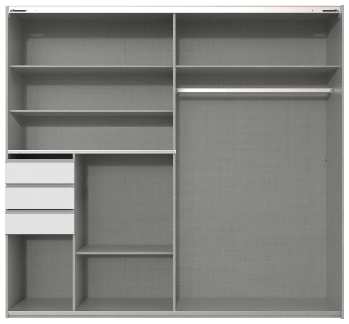 Schwebetürenschrank Coburg Graphitfarben/sahara B: 180 Cm - Beige/Graphitfarben, MODERN, Holzwerkstoff (180/198/65cm) - MID.YOU