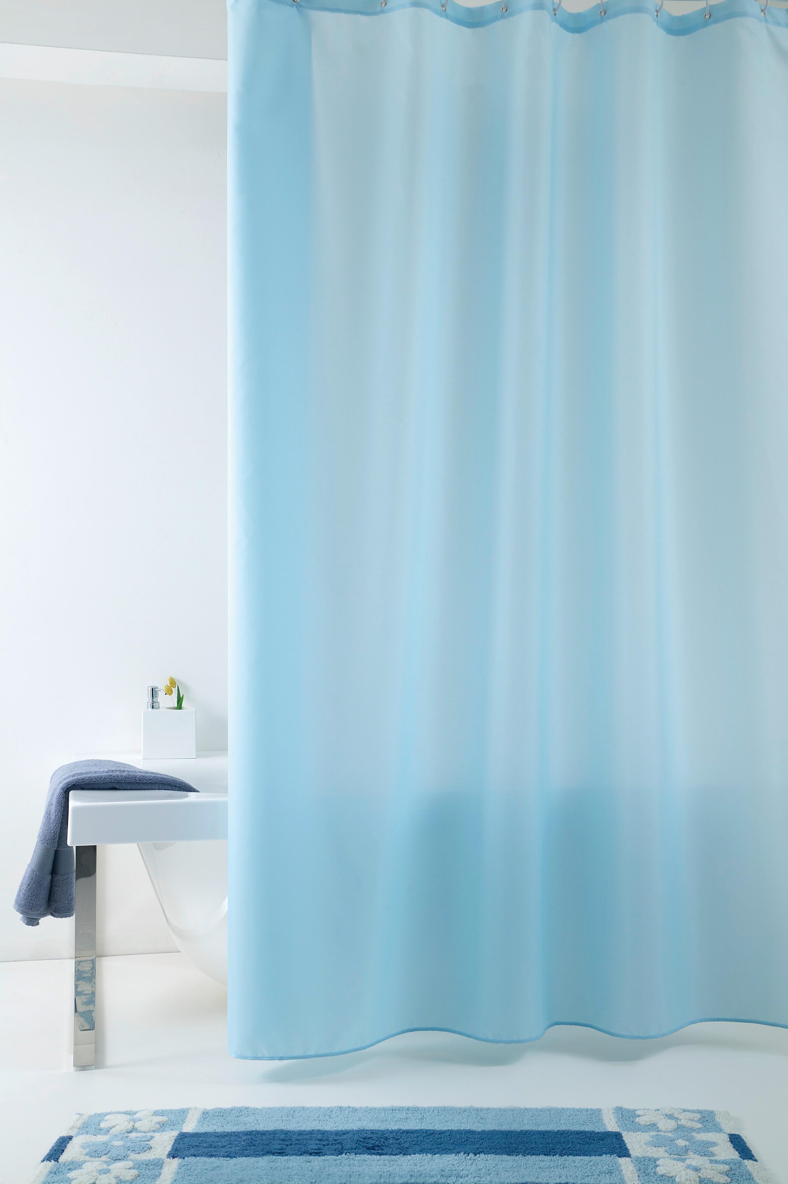 SPRCHOVÝ ZÁVĚS D1028-099409006 - modrá, Basics, plast (240/200cm) - Grund