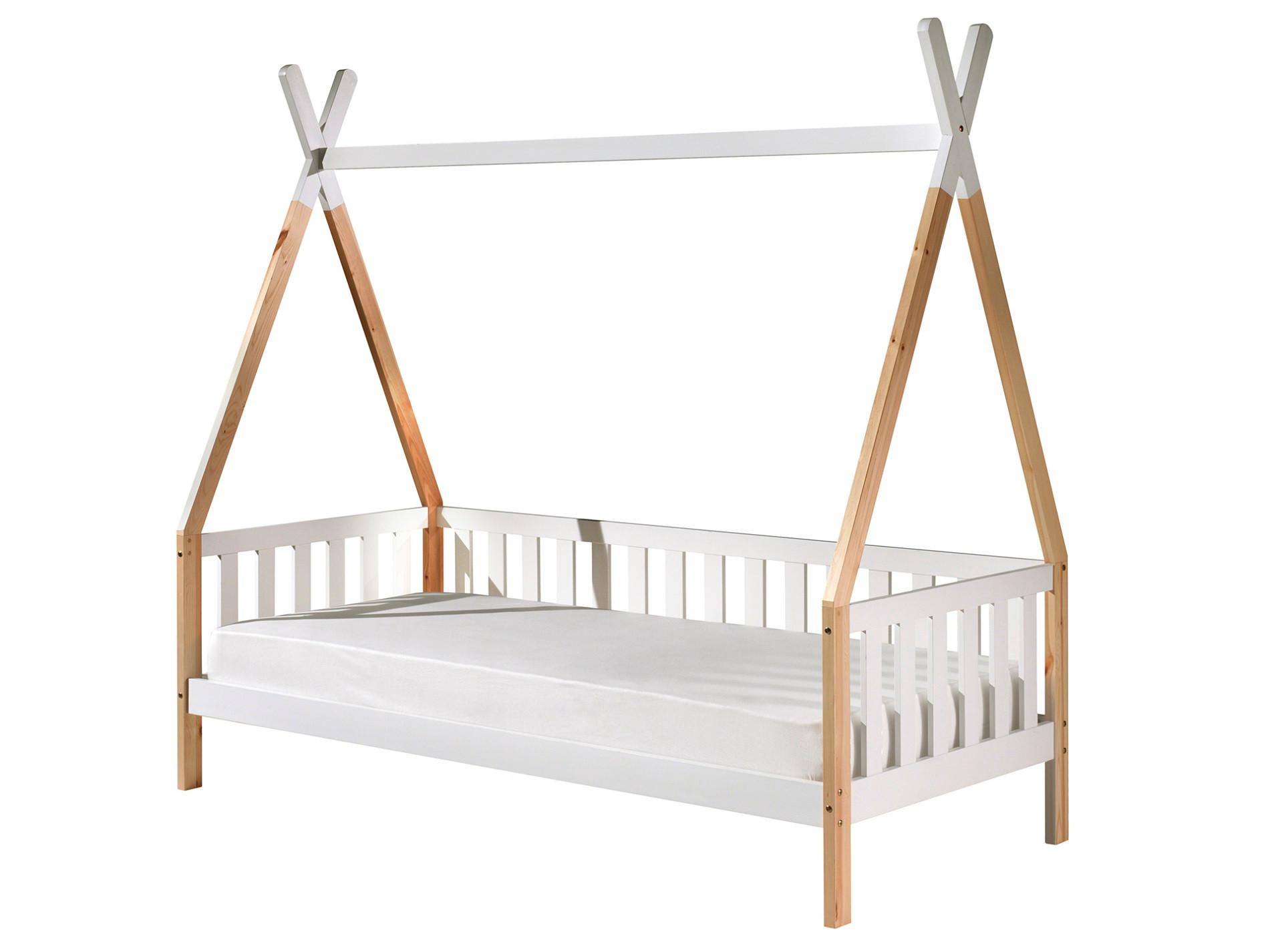 Hausbett Tipi Weiß Lackiert 90x200cm