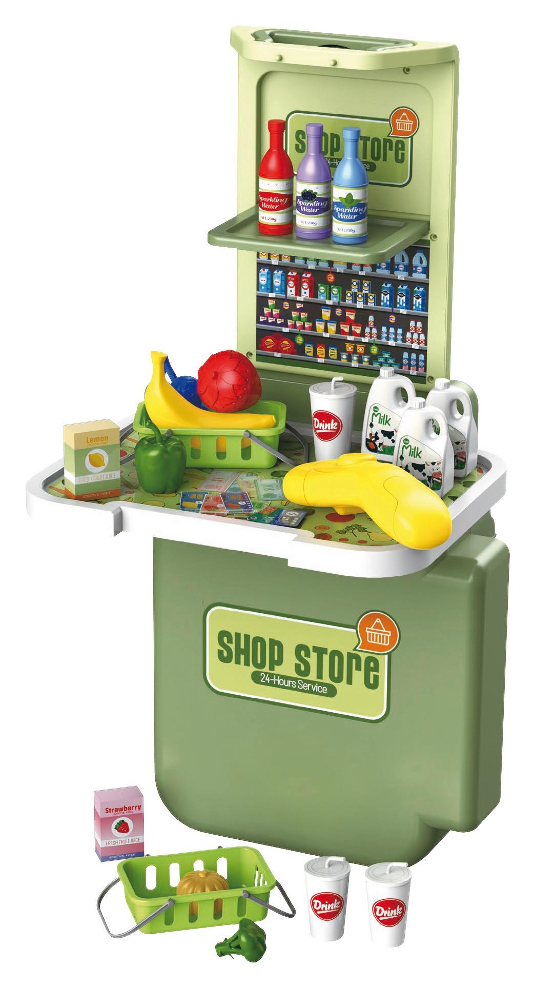 Spielkoffer Shop Store Kunststoff Ab 3 Jahren - Grün, Basics, Kunststoff (51/19/31cm)
