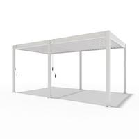 Pergola 300x530 Cm Wetterbeständig, Perlmutt - Perlmutt, Basics, Metall (300/530/255cm)