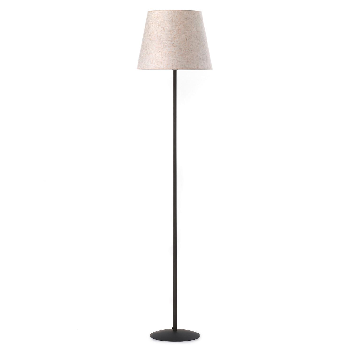 Stehleuchte 5031/Ptb - Creme/Schwarz, KONVENTIONELL, Textil/Metall (28/28/173cm)