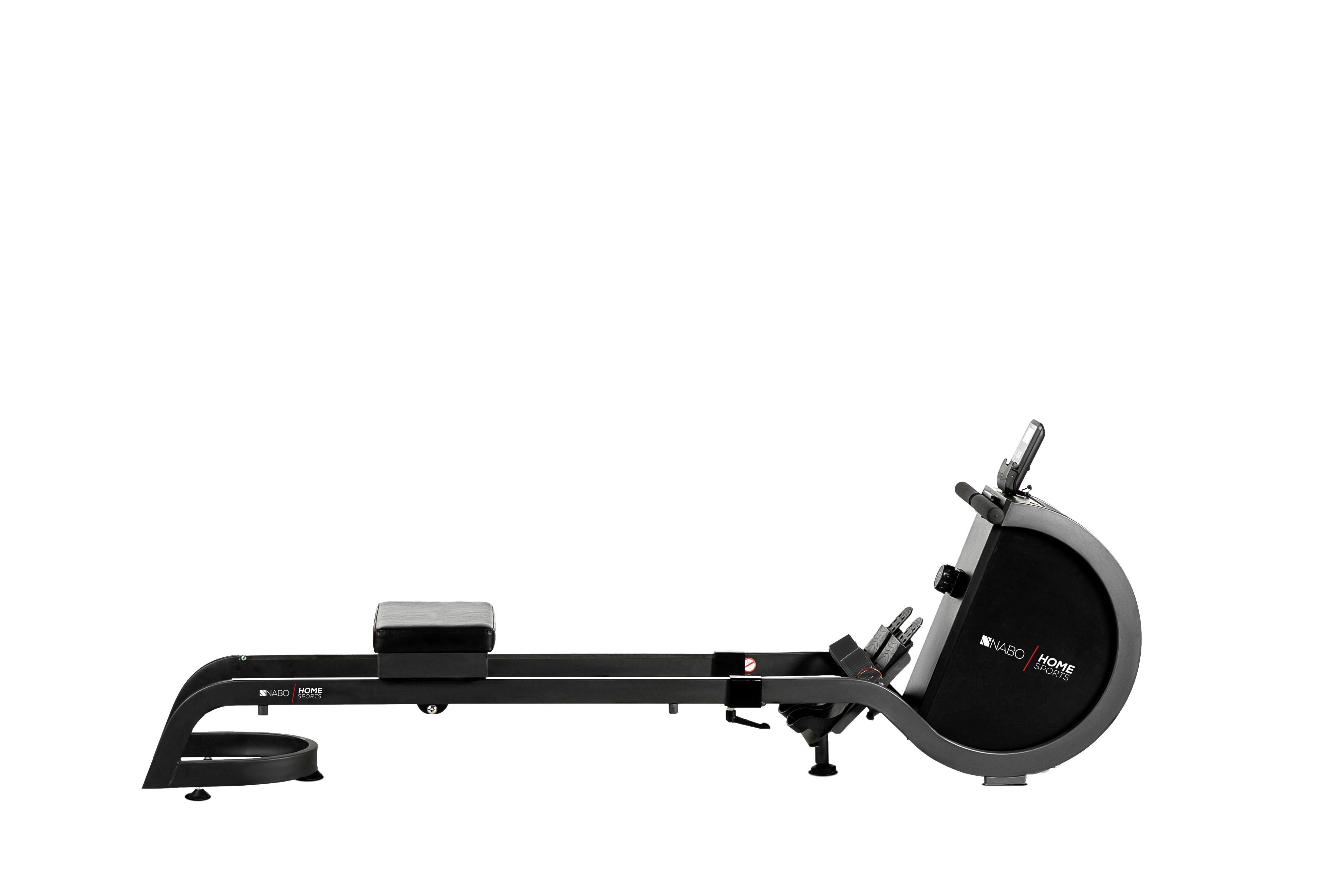 Rudergerät Rg 1000 Klappbar mit Transportrollen - Schwarz, KONVENTIONELL, Kunststoff/Metall (197,7/45/72,9cm) - Nabo