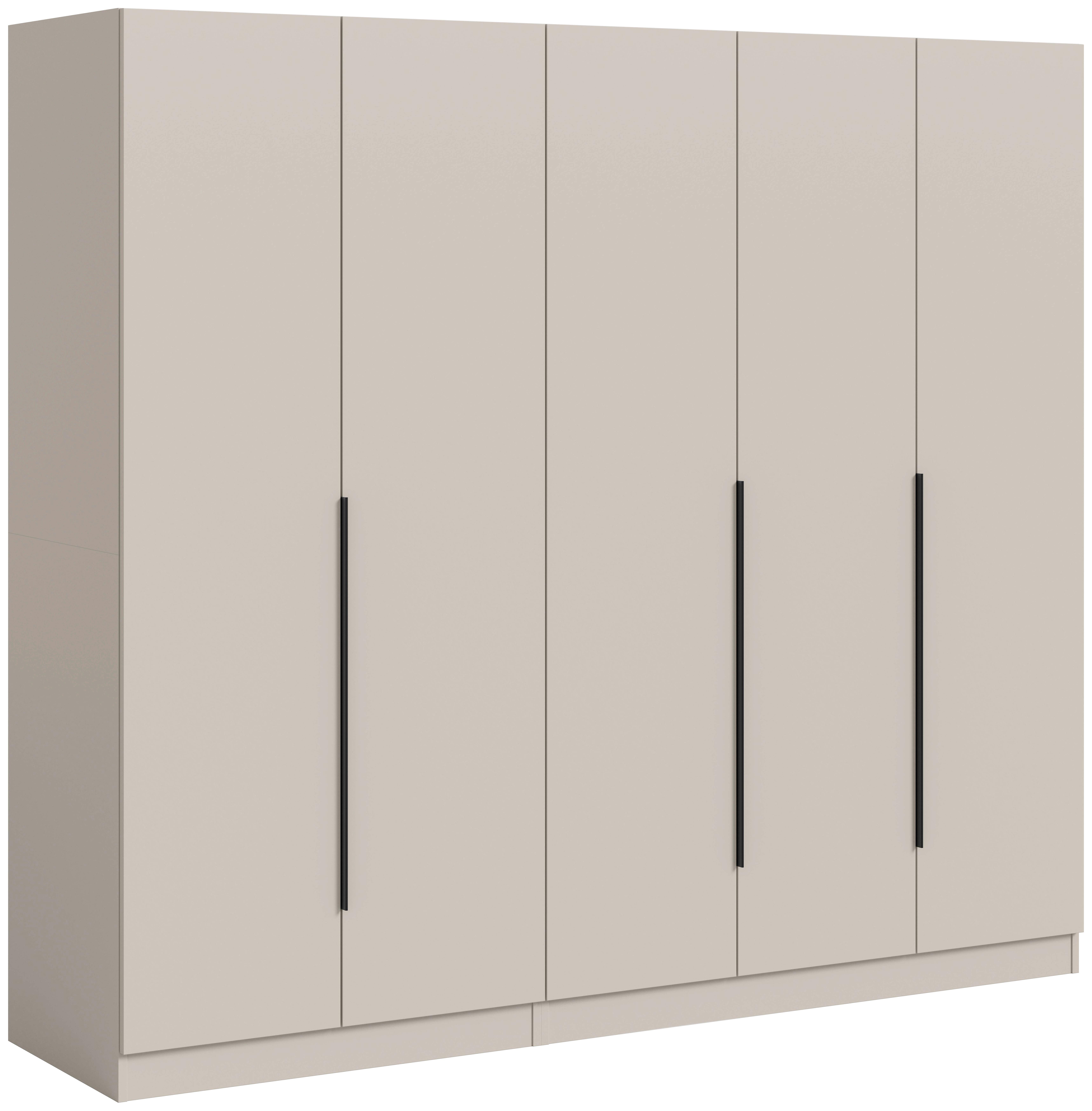 DREHTÜRENSCHRANK Kopenhagen Kaschmir B: 200cm - Kaschmir, MODERN, Holzwerkstoff (200/181/52cm) - Livetastic