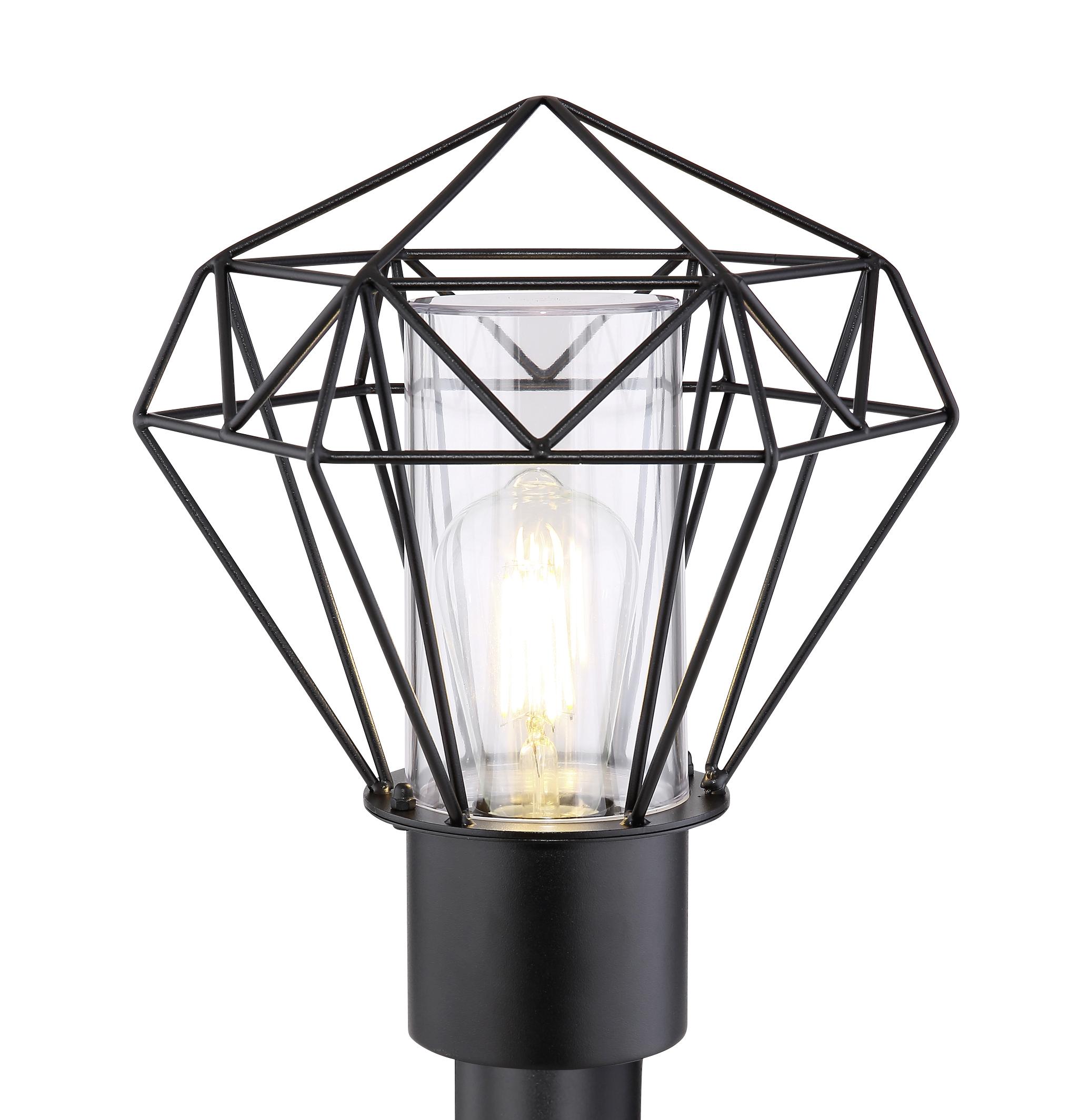 Venkovní Svítidlo Horace Černá, Max. 15 Watt - černá/čiré, Basics, kov/plast (22,5/25,5/100cm)