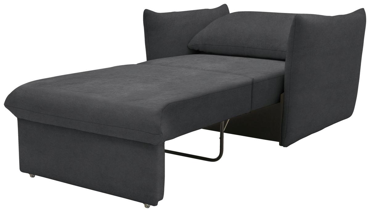Sessel Looks Dunkelgrau B: 120 cm - Dunkelgrau/Schwarz, Design, Textil (120/100/97cm) - LOOKS by W.Joop