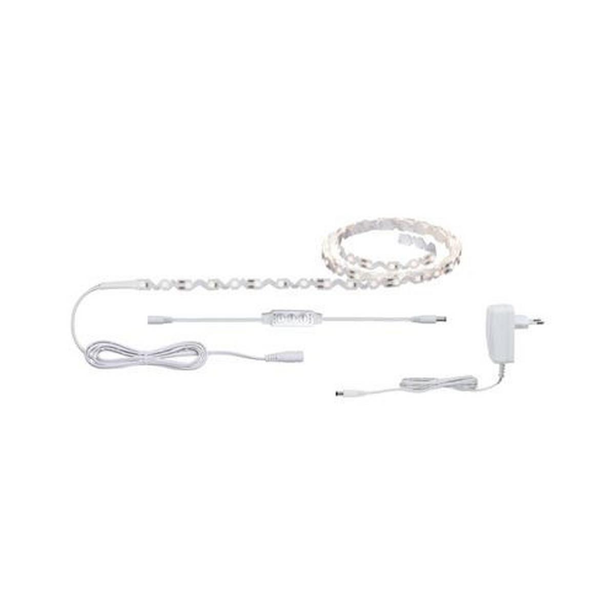 Led-streifen L: 150 Cm Stufenverstellbar - Weiß, Design, Kunststoff (150/0,9/0,15cm) - Paulmann