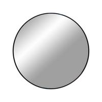 Wandspiegel Madrid Schwarz B: 60 cm - Schwarz, Basics, Glas/Metall (60/60/3cm)