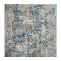 Webteppich Avignon Multicolor 200x200 cm - Blau/Grau, Design, Textil (200/200cm) - Dieter Knoll
