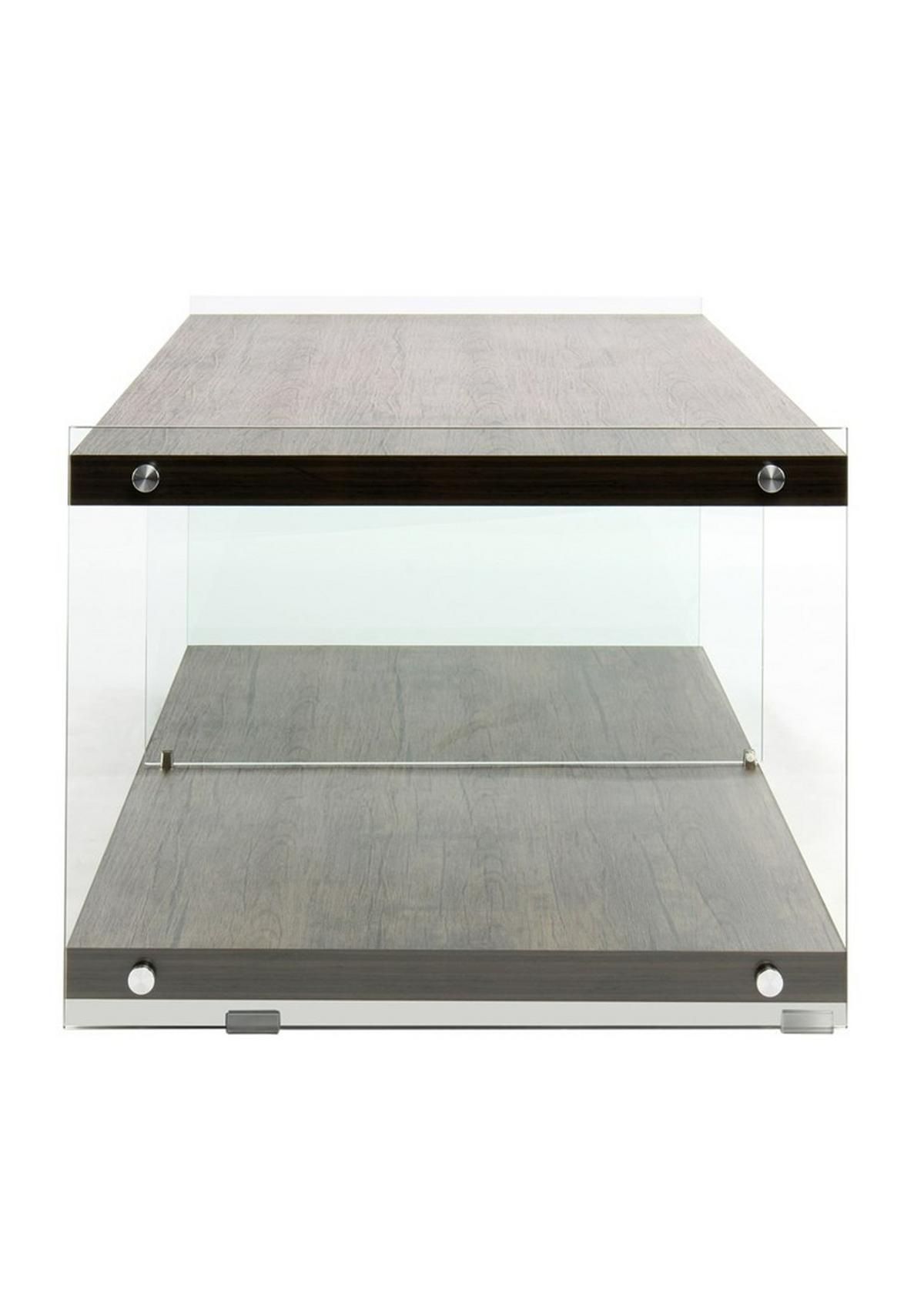Beistelltisch Elementary Hellbraun L: 120 Cm - Hellbraun, Design, Glas/Holz (120/45/60cm) - Kayoom