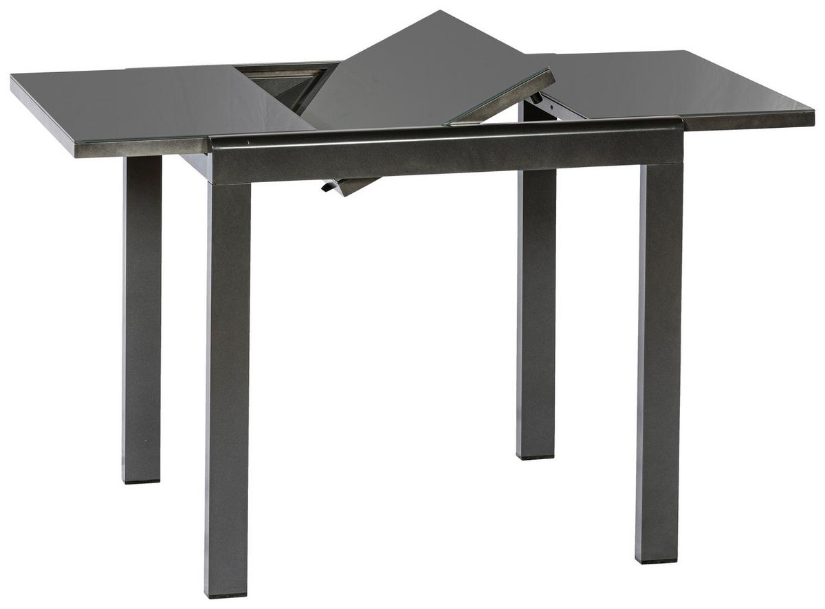 Gartenset Florenz - Graphitfarben/Grau, MODERN, Textil/Metall - Gardenson