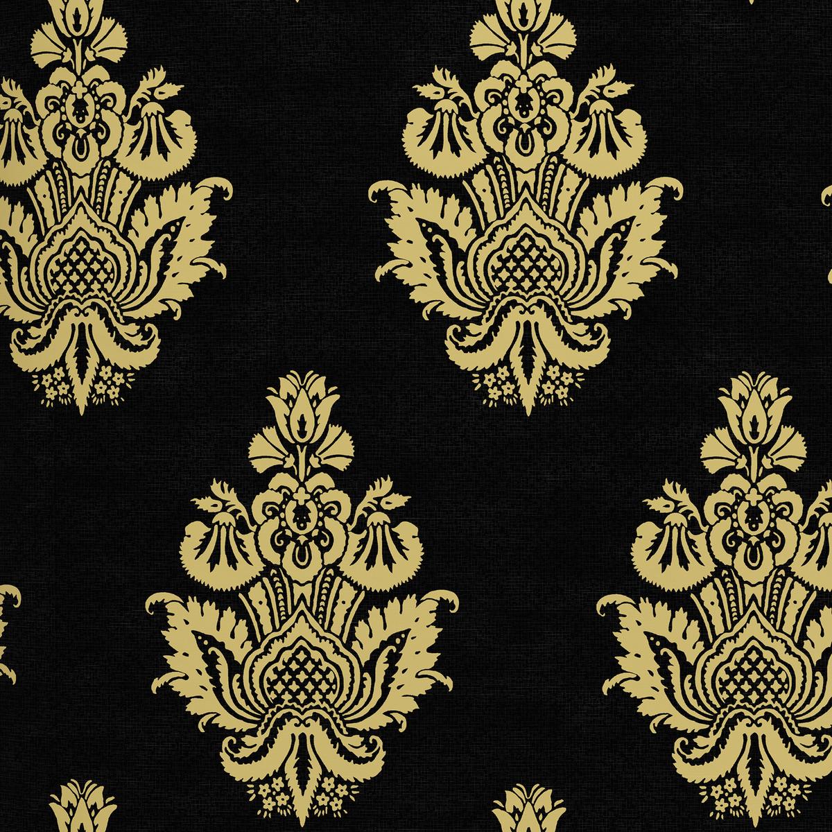 Ágyneműhuzat-garnitúra Japur - fekete/arany, Konventionell, textil (140/200cm) - Ondega